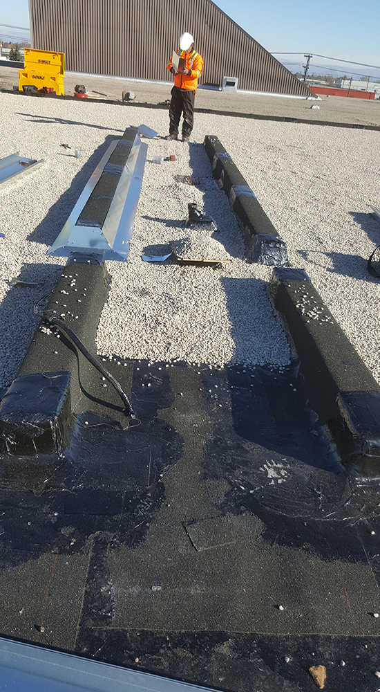 Completed Old Dutch industrial roofing project