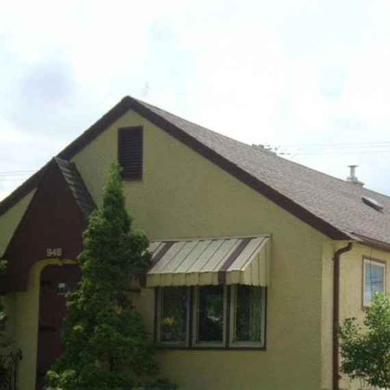 Completed roof on residential home