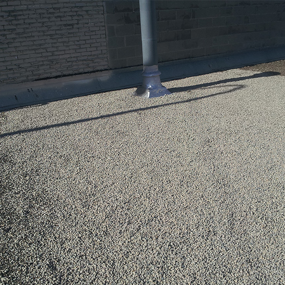 Completed commercial roof repair after sleeper installation in Winnipeg