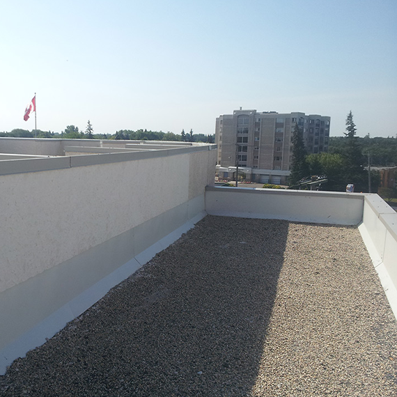 Completed commercial roof repair
