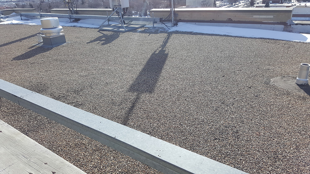 Existing commercial roof before renovation