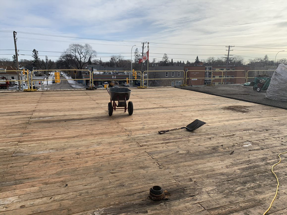 Edmund Partridge roof installation
