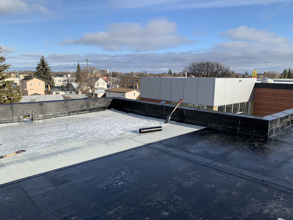 Roof installation progressing