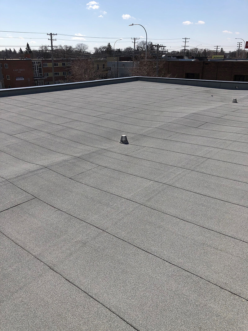 Finished roof after installation